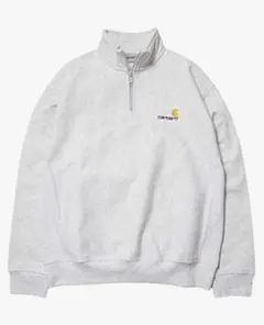 Carhartt グレー ハーフジップ スウェット