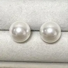 658大粒バロックパール スタッドピアス10mmサージカルステンレス 