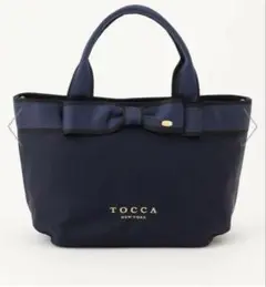 TOCCA NEW YORK リボン付きハンドバッグ ネイビーのサムネイル