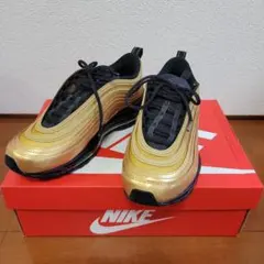 値下げ!美品!NIKEナイキ AIR MAX 97 ゴールドブラック 25cm