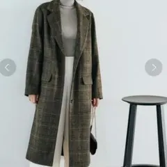 Grove チェック ロングコート