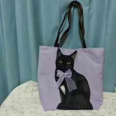 黒猫　トートバッグ　コヤンイサムチョン