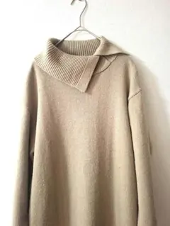 【Fサイズ】chocor raffine robe ニットワンピース ベージュ