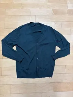 UNIQLO UNIQLOダークグリーン Vネック カーディガン XL