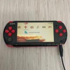 動作品　PSP3000 本体 　SONY ゲーム機　ブラックレッド