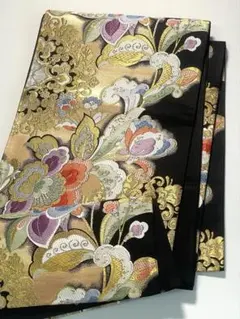 袋帯 正絹 振袖 薔薇 牡丹 金糸 ロングサイズ F1607 袋帯 正絹 振袖 薔薇 牡丹 金糸 ロングサイズ F1607 | Mercari