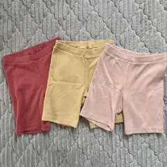 H&M kids リブサイクリングショーツ3枚セット