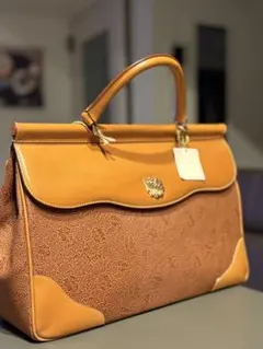 【新品】【希少ヴィンテージ】NINA RICCI ブラウン レザー ハンドバッグ