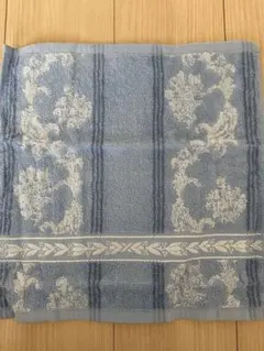 WEDGWOOD 青色 花柄 フェイスタオル