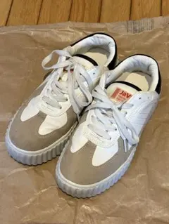 Java 厚底スニーカー ホワイト/ベージュ/ブラック　L