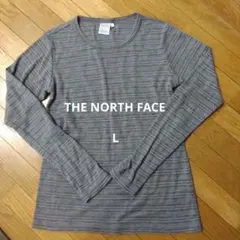 THE NORTH FACE ストライプ長袖インナーTシャツ L