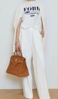 MUSE ドゥーズィエム STRETCH TWILL タックパンツ　38のサムネイル