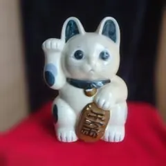 招き猫 陶器製貯金箱