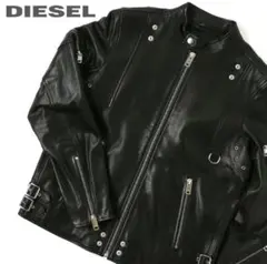 【新品未使用】DIESEL ブラック レザー ライダースジャケット【タグ付き】