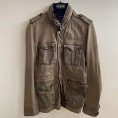 ABA HOUSEカーキ ミリタリージャケット 迷彩内側