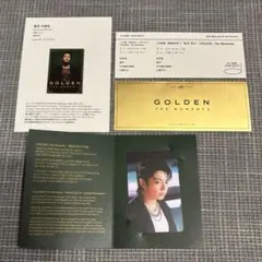 BTS ジョングク GOLDEN展示会 韓国 入場特典　JUNGKOOK