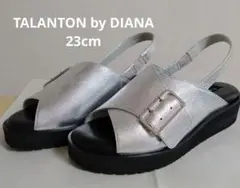 TALANTON by DIANA　厚底スポーツサンダル シルバー箔本革のサムネイル
