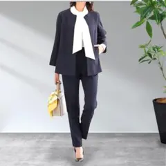 今どきセットアップ　お受験　卒業式　　　体型カバー