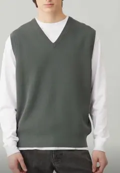 UNFILO スタイリッシュ ニット ベスト