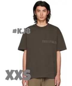 エッセンシャルズ オフ ブラック Tシャツ 2022 フェルト ロゴ XXS