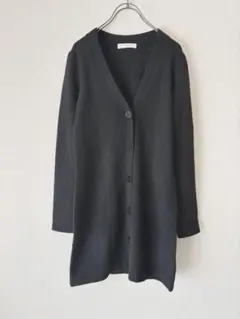 【美品】UNIQLO ユニクロ カシミヤ100% Vネック ロングカーディガン
