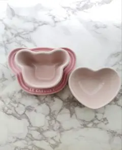 LE CREUSET ル・クルーゼ　ツインベビー食器セット　クマ＆ハートのサムネイル