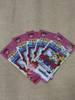 【未開封】どうぶつの森 amiiboカード サンリオコラボ 5点セット