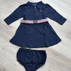 Ralph Lauren ネイビー ポロシャツワンピース 80