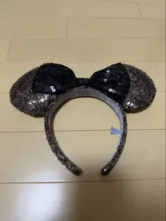 ディズニー　ミニー耳カチューシャ スパンコール付き