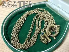 AGATHA ヴィンテージ ゴールド チェーン ネックレス