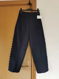 8 最終値下げ サイドスカラップパンツ ネイビー