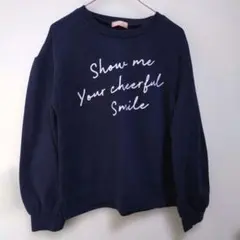 T-GRAPHIC ネイビー トレーナー