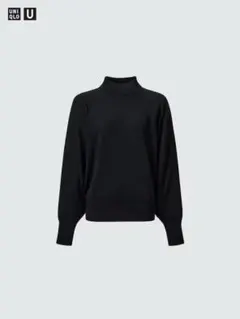 メリノブレンドボリュームスリーブセーター（長袖）XXL 黒