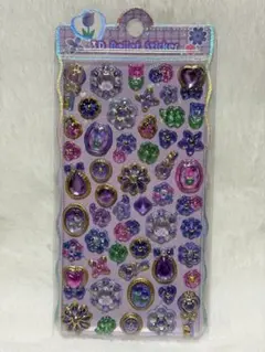 国内正規品 3D立体 硬いぷっくりシール フラワー