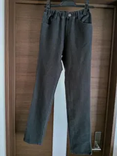 グローバルワーク ストレッチスリムパンツ ブラック ジュニアL 160cm