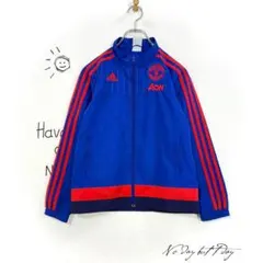 アディダス トラックジャケット(140)スポーツ マンチェスター 裏地メッシュ