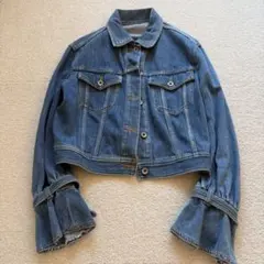 ダイアグラム フレアスリーブ デニムジャケット 38 羽織り 春アウター