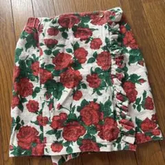THE ANIMALS OBSERVATORY バラ柄ラップスカート