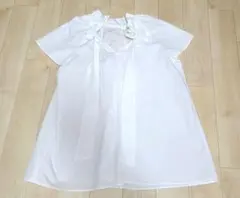 PLST　半袖　リボンシャツ　タイプライターシャツのサムネイル