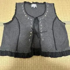 L'Emission グレー ベスト LL