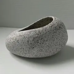 花芸安達流 石水盤 花器 水盤 生け花 華道 安達流 草月 自由花 石型