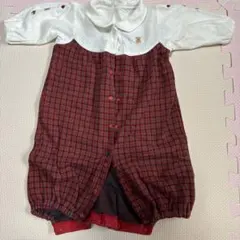 familiar カバーオール 50-60cm チェック柄のサムネイル