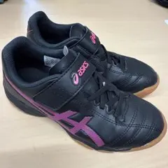 asics サッカーシューズ ブラック　JUNIOLE 室内用19cm