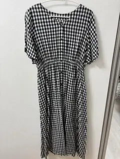 グローバルワーク　ギンガムチェックワンピース