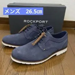お値下げ！　ROCKPORT ネイビー スエード カジュアルシューズ　26.5㎝