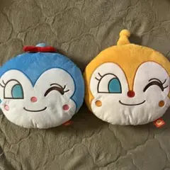 アンパンマン ドキンちゃんコキンちゃん 顔型クッション