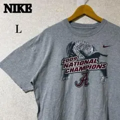【希少】NIKE ナイキ アラバマ大学 チャンピオン Tシャツ グレー L 古着
