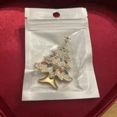 クリスマスツリーデザインブローチ