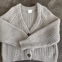 H&M ライトグレー カーディガン 170/104A