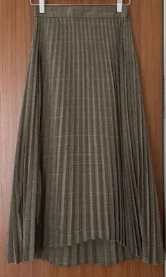 フリークスストア　チェック柄アシンメトリープリーツスカート